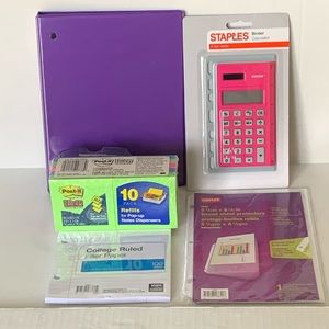 Avery Binder Bundle plus Post It Note Bundle NWT